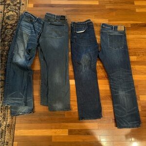 American eagle men's air flex relaxed straight jeans